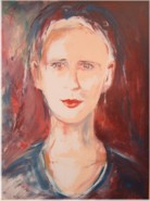 37 - Unvollendetes Portrait, 80x60, Öl auf Leinwand 